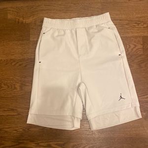 Mens Air Jordan athletic shorts cream